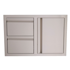 RCS Valiant Series Soft Close Stainless Steel Double Drawer and Door Kit