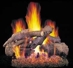 Real Fyre 30 Inch Charred American Oak Vented  Gas Logs - No Burner
