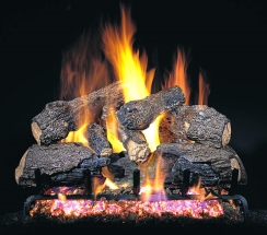 Real Fyre 24 Inch Charred Northern Oak Vented  Gas Logs - No Burner