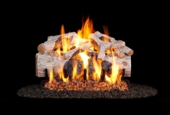Real Fyre 18 Inch Charred Mountain Birch Gas Log Set for GX4 or GX45 Burners