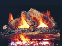 Real Fyre 18 Inch Split Oak Vented Gas Logs - No Burner