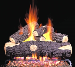 Real Fyre 18 Inch Woodland Oak Vented Gas Logs - No Burner