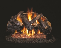 Real Fyre 72 Inch Charred Majestic Oak Gas Log Set for GX4 or GX45 Burners