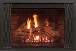 Real Fyre Black Nest Frame Overlay for DVI-30 Series Direct Vent Gas Fireplace Inserts