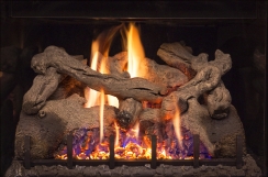 Real Fyre Charred Ancient Oak Log Set for DVI-30 Series Direct Vent Gas Fireplace Inserts