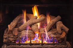 Real Fyre Charred Rustic Oak Log Set for DVI-36 Series Direct Vent Gas Fireplace Inserts