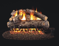 Real Fyre Rustic Oak Designer Vented Gas Log Set