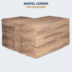 Lexington Hearth Corner Mantel for Rickhouse Non-Combustible Mantel Shelves