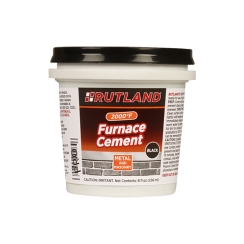 Rutland Pre-Mixed Black Furnace Cement - 1/2 Pint Tub