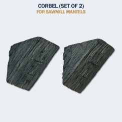 Lexington Hearth Sawmill Corbels - Set of Two