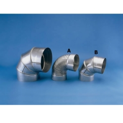 Selkirk 304-Alloy Heat-Fab Saf-T 30 Degree Elbow - 6 inch Diameter