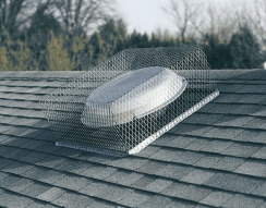 Set of Three Roof VentGuard Stainless Steel 30 x 30 in. Base -  12 in. Height Animal Control Screens