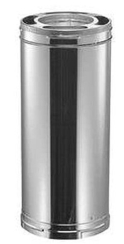 Majestic SL1100 11-Inch Inner Diameter Stainless Steel Chimney Pipe with Galvalume Outer Wall - 12 Inch Length