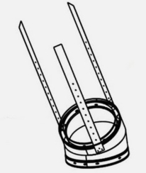 Majestic SL300 8-Inch Inner Diameter Chimney Elbow Kit - 30 Degree