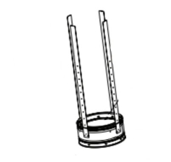 Majestic SL400 Six Inch Long Chimney Support Section - For 10-Inch Inner Diameter Majestic SL400 Chimney