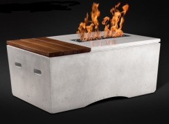 Slick Rock Concrete 48 Inch Oasis Fire Table - Electronic Ignition