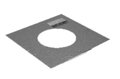 Selkirk 4 Inch Diameter HT Stainless Steel All Fuel Chimney Firestop Spacer