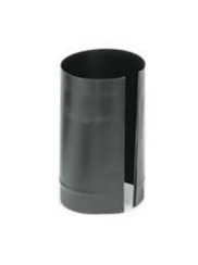 Snap-Lock 8-Inch Diameter Black Steel Stovepipe - 24-Inch Length