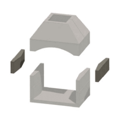 Stone Age Manufacturing 11 1/2 Inch See-Thru Fireplace Opening Height Extension Kit for 36 Inch Fireplaces