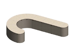 Stone Age Manufacturing 21 Foot U-Shaped Island with Ceramic Cooker Kit without Top