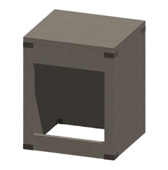 Stone Age Manufacturing 36 Inch Mezzo Masonry Pizza Oven Cabinet with Square Opening