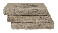Stone Age Manufacturing 4 Inch Offset Block for Masonry Chimneys