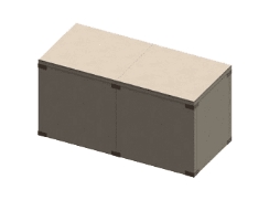 Stone Age Manufacturing 6 Foot Straight Island with Ceramic Cooker Kit without Top