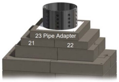 Stone Age Manufacturing 6 Inch Pipe Adapter for Amerigo Oven Tunnel Kits