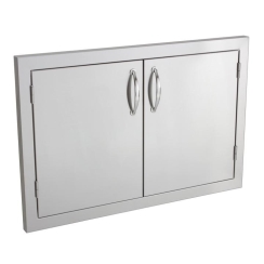 Summerset 33 Inch Double Access Door with Masonry Frame Return