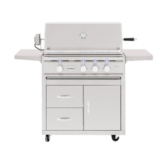 Summerset 38 Inch Freestanding TRL Gas Grill with Cart