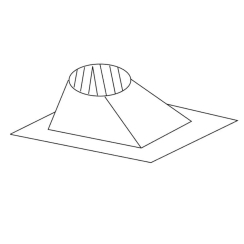 Majestic SL300 6/12 to 12/12 Pitch Roof Flashing - For 8-Inch Inner Diameter Majestic SL300 Chimney