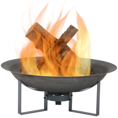 Sunnydaze 23 Inch Cast Iron Modern Outdoor Wood Burning Bowl