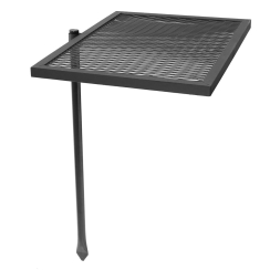 Sunnydaze 24 Inch Heavy-Duty Steel Adjustable Swivel Fire Pit Grill Grate