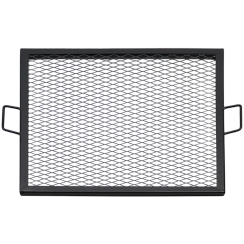 Sunnydaze 24 Inch Square Heavy-Duty Steel X-Marks Fire Pit Grill Grate