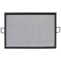 Sunnydaze 30 Inch Square Heavy-Duty Steel X-Marks Fire Pit Grill Grate