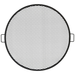 Sunnydaze 36 Inch Round Black Heavy-Duty Steel X-Marks Fire Pit Cooking Grate