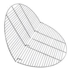 Sunnydaze 36 Inch Round Chrome-Plated Steel Foldable Outdoor Fire Pit Grill Grate