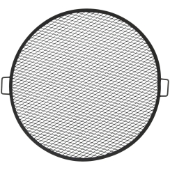 Sunnydaze 37 1/2 Inch Round Black Heavy-Duty Steel X-Marks Fire Pit Cooking Grate