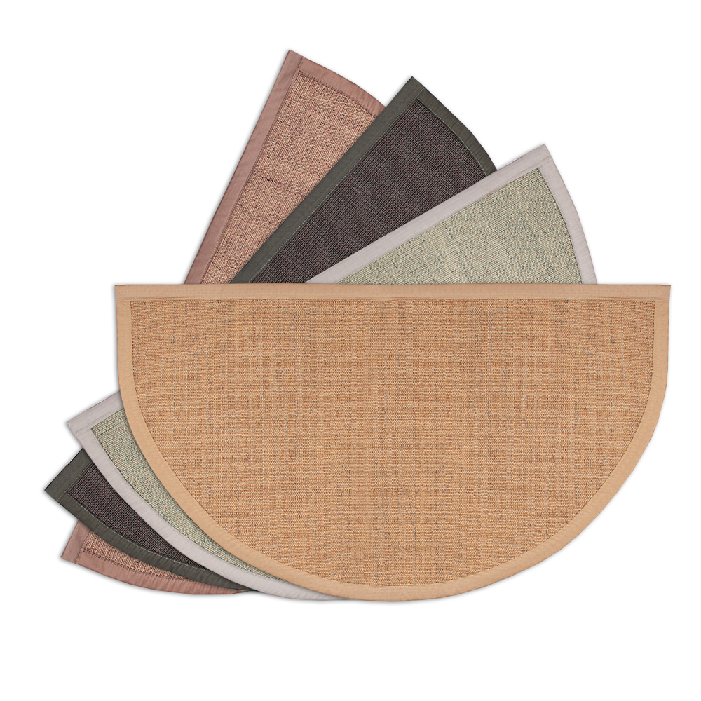 Goods of the Woods 48 x 27 Inch Natural Sisal Half Round Hearth Rug