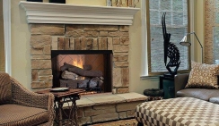 Superior 42 Inch VRT6000 Vent Free Mosaic Masonry Fireplace Firebox