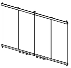 Superior 45ABF Bi-Fold Glass Fireplace Doors - Black