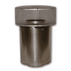 Superior 8 Inch Diameter Round Termination with Slip Section and Mesh