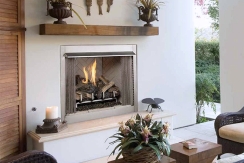Superior 42 Inch VRE3200 Outdoor Vent Free Outdoor Fireplace Firebox