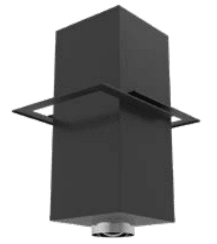 Superior Snap-Pack 6-Inch Diameter Black Cathedral Ceiling Support