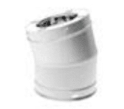Superior Snap-Pak 7 Inch 15 Degree Stainless Steel Elbow - 2 Pack