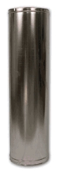 Superior Snap-Pak 6-Inch x 48 Inch Long Double-Wall Stainless Steel Pipe