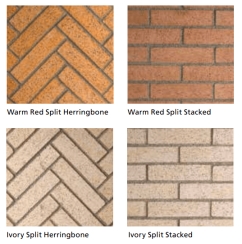 Superior Split Stacked Mosaic Masonry Fireplace Panels for 42 Inch 6000 Series Fireplaces