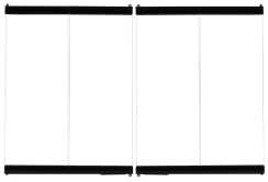 Superior/Vantage Hearth Bi-Fold Fireplace Doors with Black Finish - For 50 Inch Wood-Burning Fireplaces