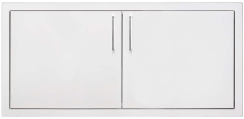 TrueFlame 36 Inch Two-Drawer and Hingeless Door Outdoor Kitchen Dry Pantry with TrueFlame Handles