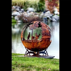The Fire Pit Gallery 37 Inch Down Under Australia Sphere Fire Pit